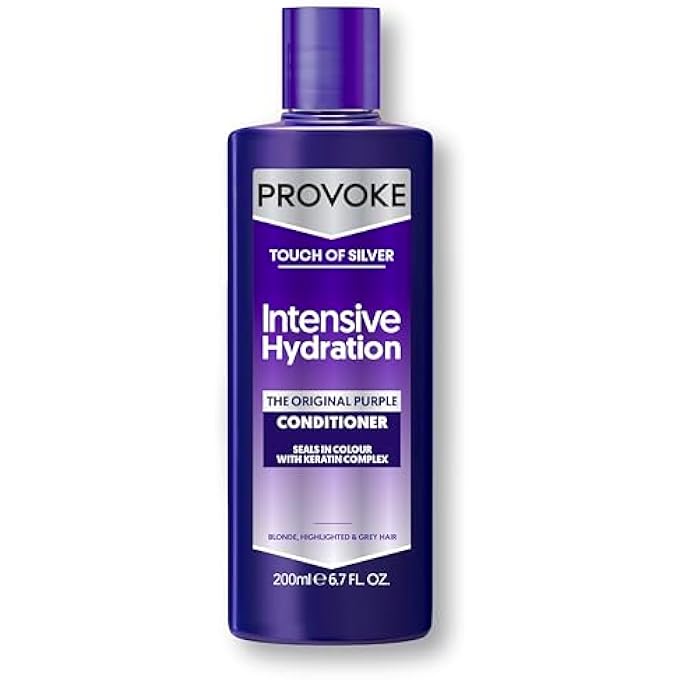 Provoke TOUCH OF SILVER INTENSIVE CONDITIONER - FOR BLONDE, PLATINUM, WHITE OR GREY HAIR - 200 ML - Image 2